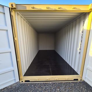 Inside a full 20ft storage container